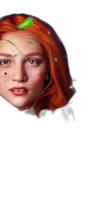 face, hair, mask, jewelry transparent PNG cut-out