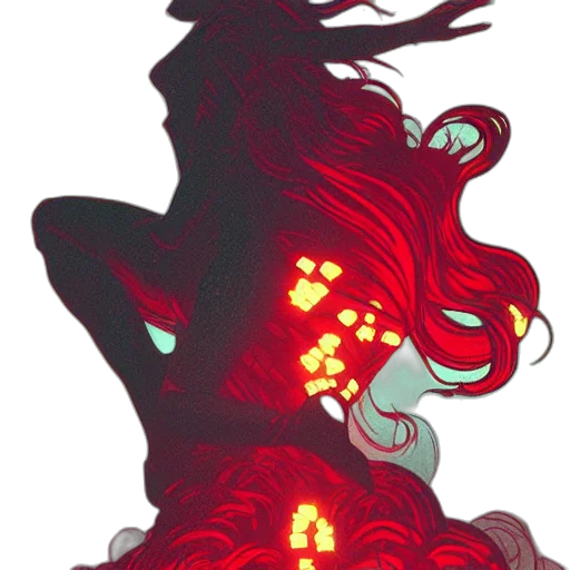 dress, crown, hair, dragon transparent PNG cut-out