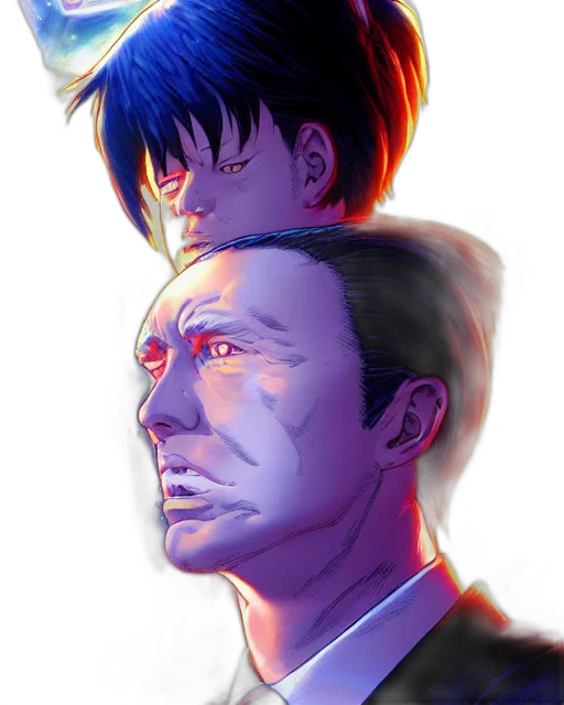face, mask, robot, cyberpunk transparent PNG cut-out