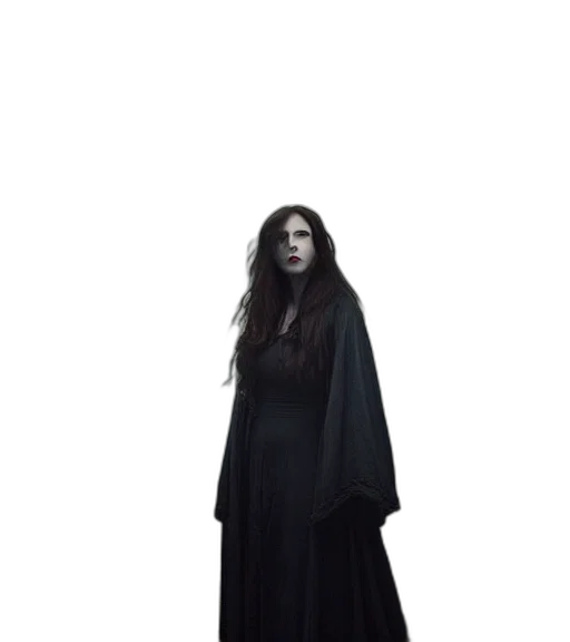 dress, staff, creature, mask transparent PNG cut-out
