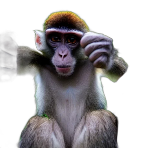 animal, mask, staff, creature transparent PNG cut-out