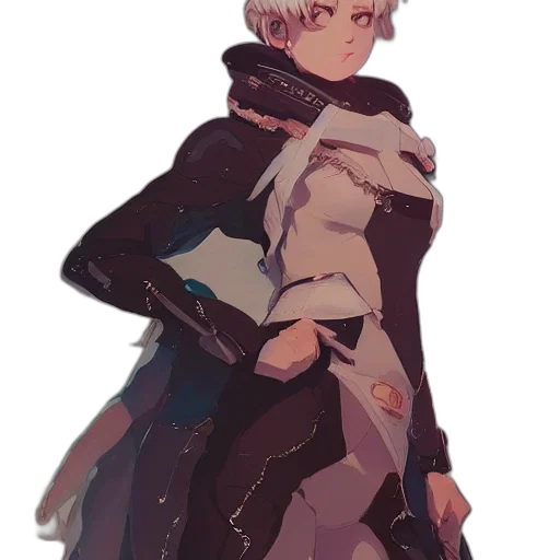 jacket, dress, staff, crown transparent PNG cut-out