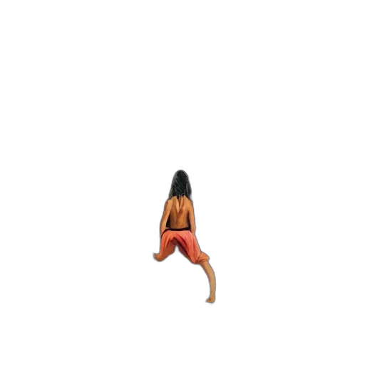 dress, hair, creature, shoes transparent PNG cut-out