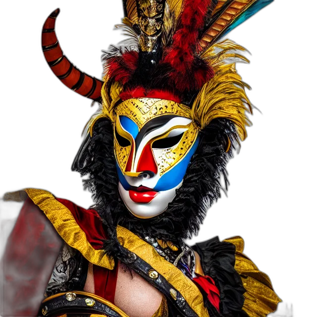 mask, staff, hat, jewelry transparent PNG cut-out