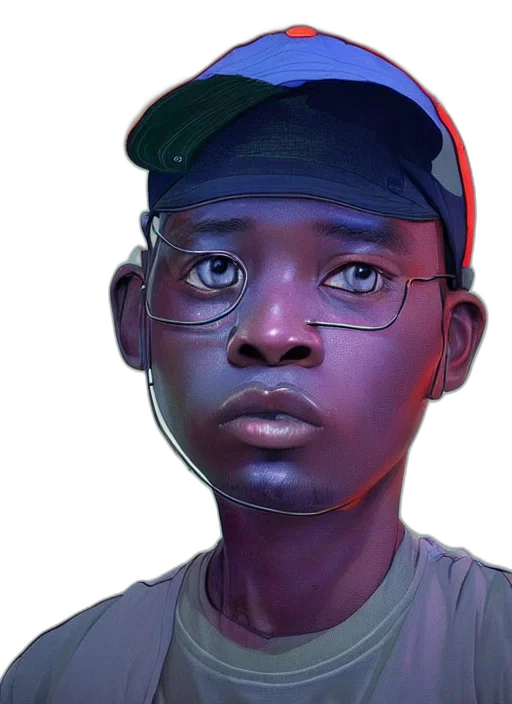 face, hat, mask, staff transparent PNG cut-out