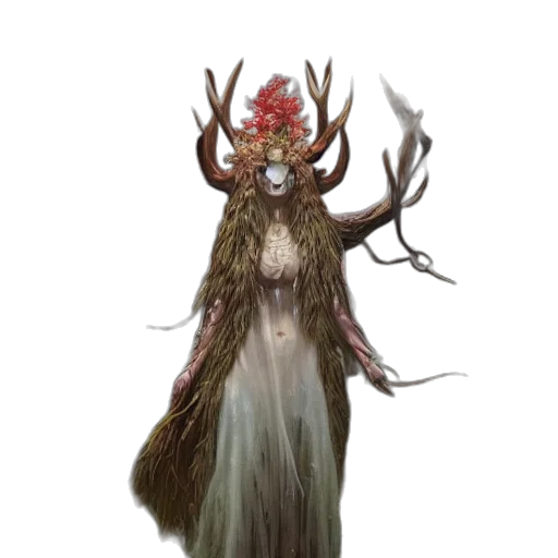 creature, crown, dress, mask transparent PNG cut-out