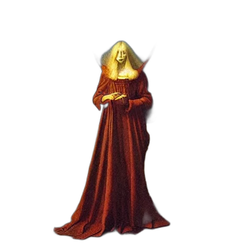 dress, staff, crown, sword transparent PNG cut-out