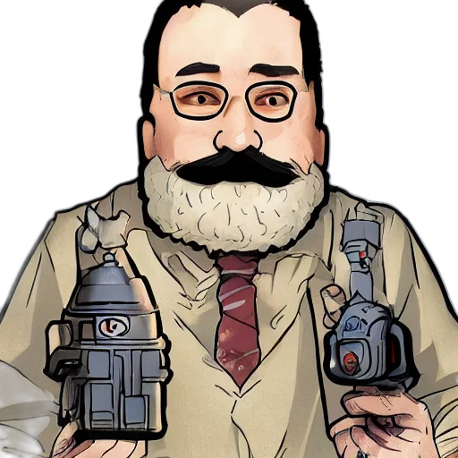 staff, robot, weapon, cartoon transparent PNG cut-out