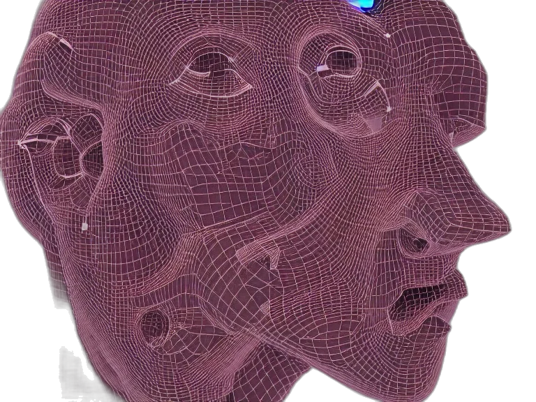 mask, face, robot, crown transparent PNG cut-out