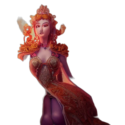 crown, staff, jewelry, fantasy art transparent PNG cut-out