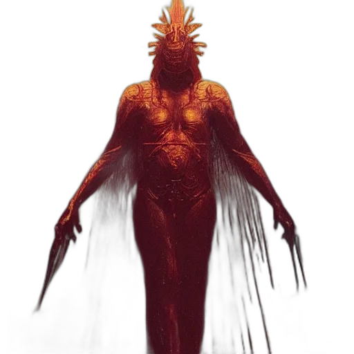 creature, dress, mask, hair transparent PNG cut-out