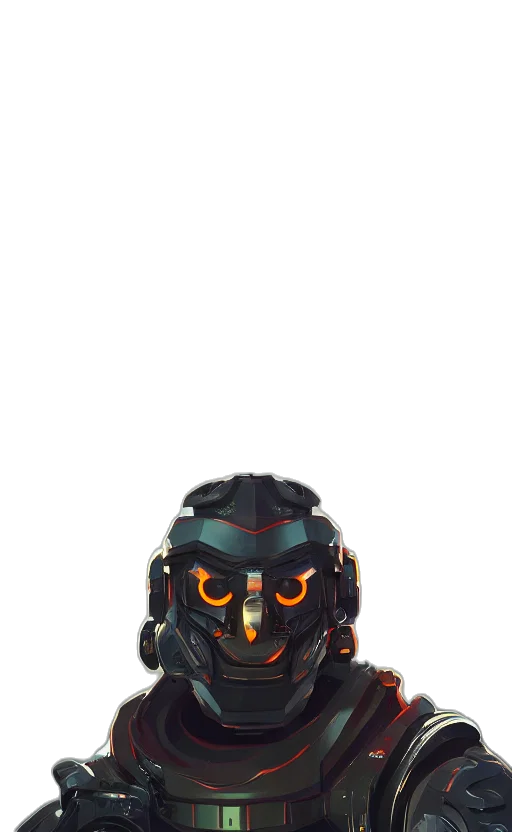 mask, robot, face, creature transparent PNG cut-out