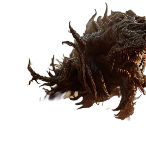 creature, hair, dragon, animal transparent PNG cut-out
