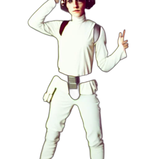 staff, robot, hat, jacket transparent PNG cut-out