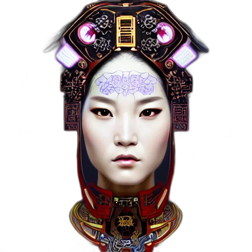 robot, face, mask, jewelry transparent PNG cut-out