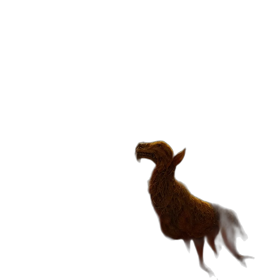 animal, creature, dragon, hair transparent PNG cut-out