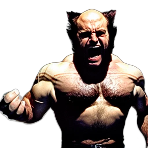 animal, comic book art, concept art, wolverine transparent PNG cut-out