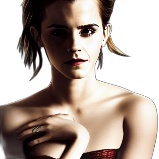 jewelry, dress, face, photorealistic transparent PNG cut-out