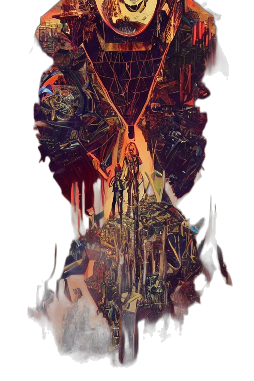 mask, face, robot, sword transparent PNG cut-out