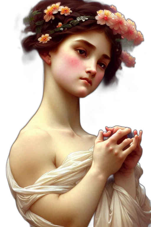 dress, jewelry, face, crown transparent PNG cut-out