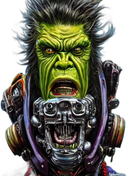 face, creature, comic book art, concept art transparent PNG cut-out