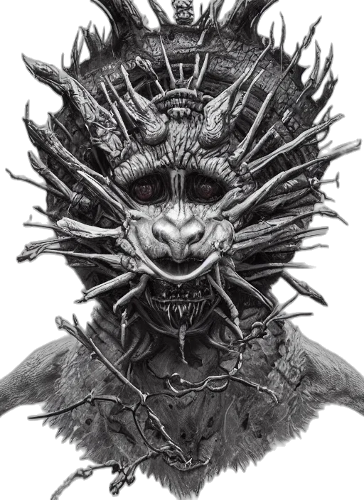 crown, mask, creature, dragon transparent PNG cut-out
