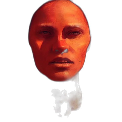face, mask, robot, creature transparent PNG cut-out