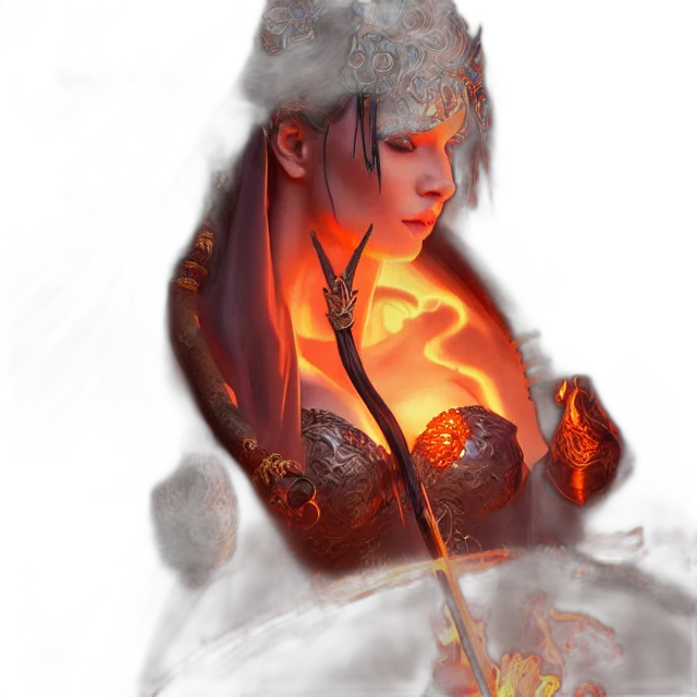 dragon, mask, face, staff transparent PNG cut-out