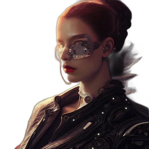 jewelry, face, mask, jacket transparent PNG cut-out