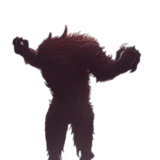 creature, animal, hair, staff transparent PNG cut-out