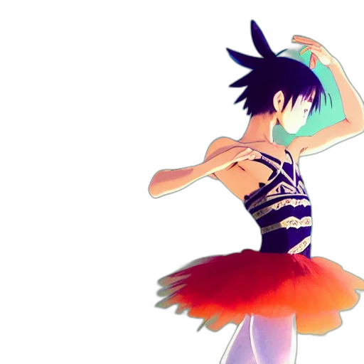 dress, anime, concept art, pixel art transparent PNG cut-out