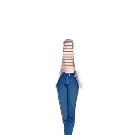 staff, umbrella, shoes, hair transparent PNG cut-out