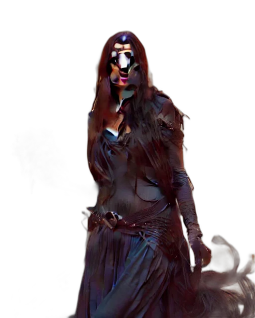 mask, staff, fantasy art, concept art transparent PNG cut-out