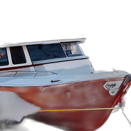 3d render, photorealistic, boat transparent PNG cut-out