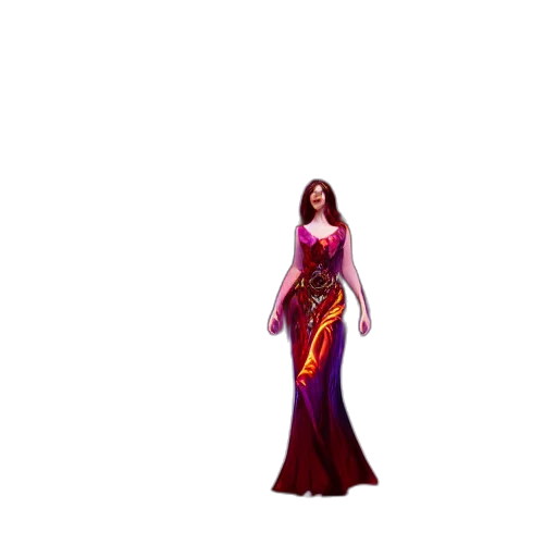 dress, jewelry, staff, concept art transparent PNG cut-out