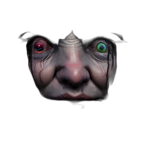 face, mask, creature, animal transparent PNG cut-out
