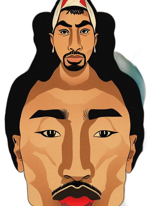 face, mask, hair, staff transparent PNG cut-out