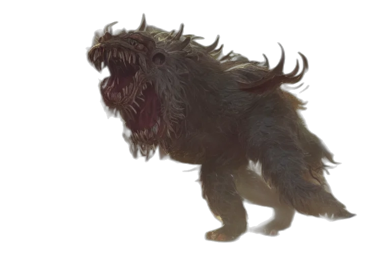 creature, animal, hair, dragon transparent PNG cut-out