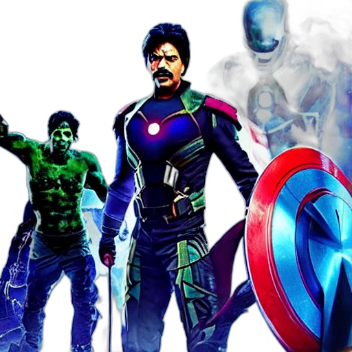 comic book art, concept art, 3d render, shah transparent PNG cut-out