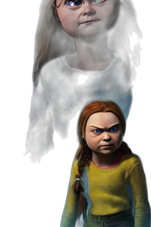 face, mask, creature, staff transparent PNG cut-out