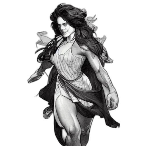 dress, comic book art, concept art, fantasy art transparent PNG cut-out