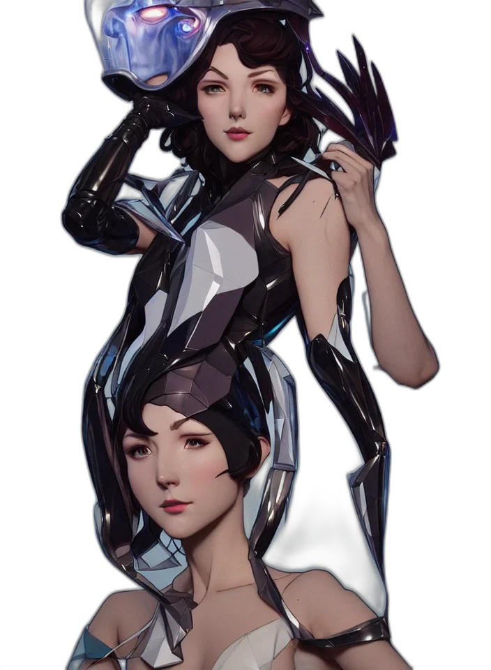 robot, dress, weapon, creature transparent PNG cut-out
