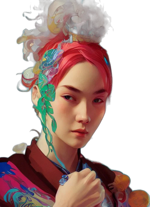face, crown, mask, hair transparent PNG cut-out