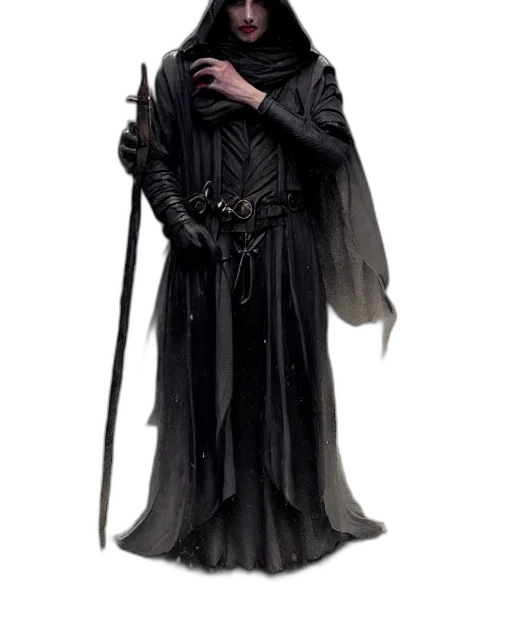 staff, jacket, mask, concept art transparent PNG cut-out