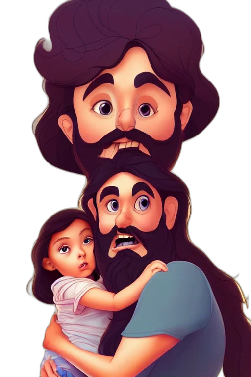 face, hair, cartoon, comic book art transparent PNG cut-out