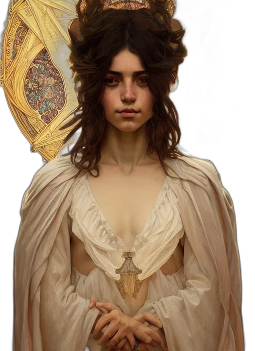 dress, crown, jewelry, face transparent PNG cut-out