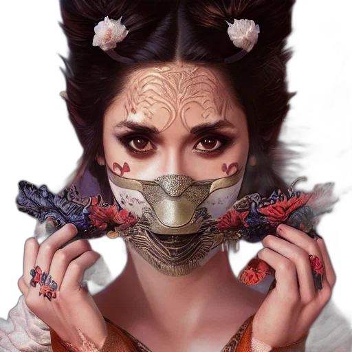 mask, face, jewelry, creature transparent PNG cut-out