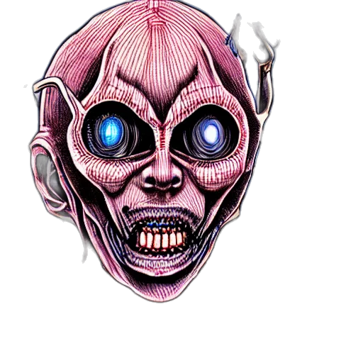 mask, face, robot, creature transparent PNG cut-out