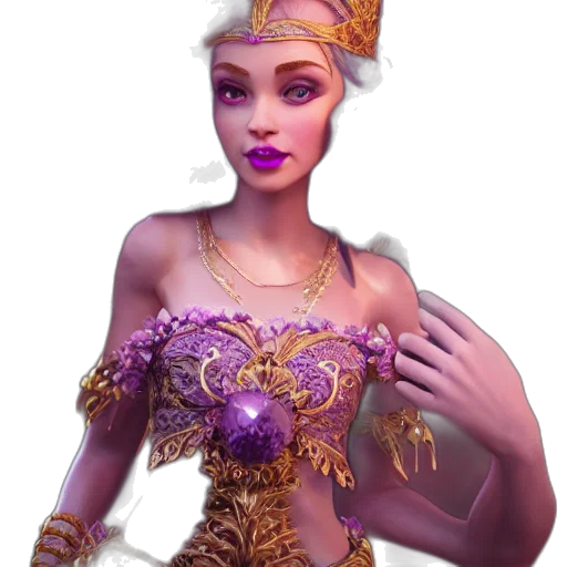 crown, jewelry, dress, fantasy art transparent PNG cut-out