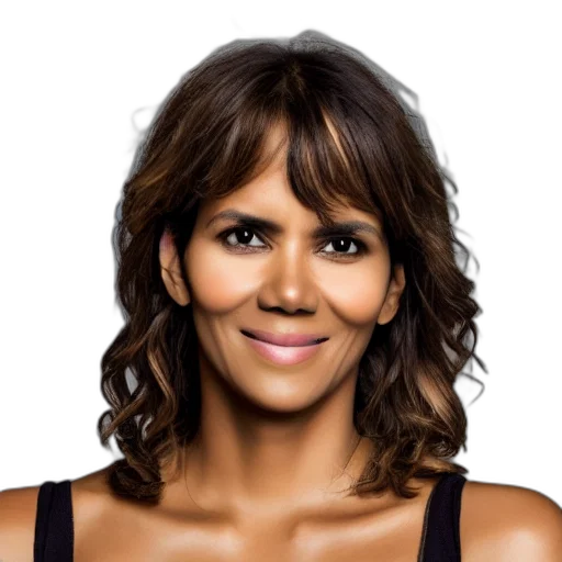 face, hair, photorealistic, cartoon transparent PNG cut-out